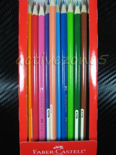 Faber Castell 12 Tri Grip Non Toxic Colour Pencils