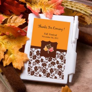 96 Personalized Fall Autumn Wedding Notebook Favors
