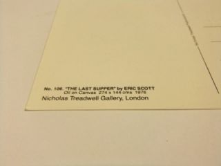  Gallery Risque Art Postcard The Last Supper Eric Scott 1976