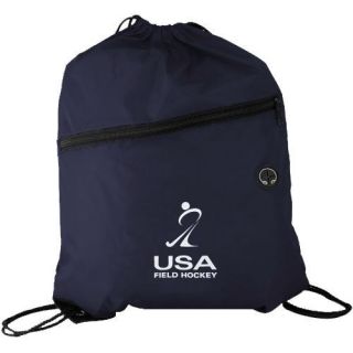USA Field Hockey Drawstring Backpack Navy Blue