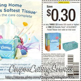 20 30 3 Coupons Kleenex Facial Tissues 0 30 30 Off Boxes or 1 Bundle