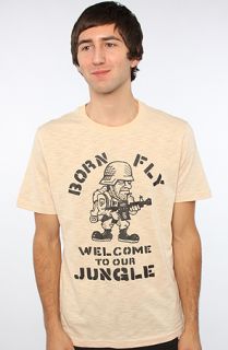 Born Fly The Solid Jungle Tee in Vintage White