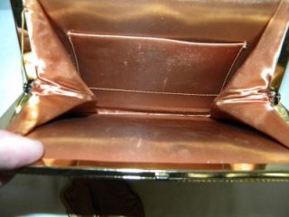 Vintage “La Chica Chic” Copper & Faux Pearl Hand Bag by Cristiane