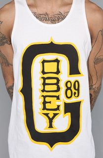 Obey The Baseball Classic Tank Top in White