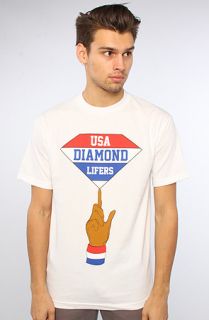 Diamond Supply Co. The USA Diamond Lifers Tee in White