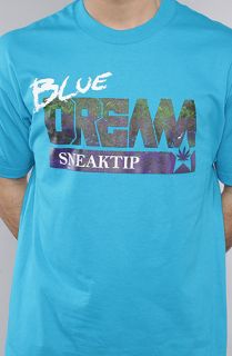 Sneaktip The Blue Dream Tee in Teal Concrete