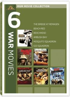 MGM 6 War Films New DVD Remagen Beach Red Ambush 633 883904230939