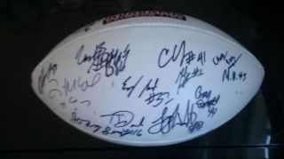 2008 Alabama Crimson Roll Tide Team Signed Sugar Bowl Football