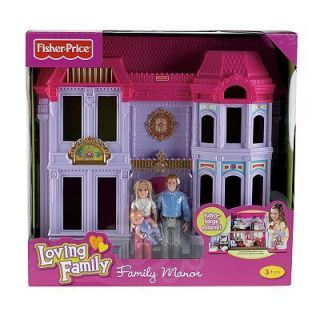 Fisher Price Loving Family Manor Dollhouse 3 People Furniture Bran New