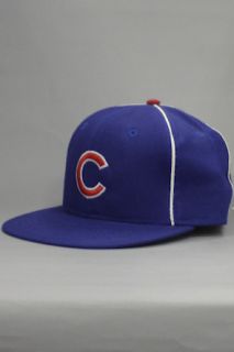 Vintage Deadstock Chicago Cubs C Logo Fitted HatBlue
