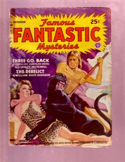 Famous Fantastic Mysteries 12 1943 Pulp Bradbury Finlay VG