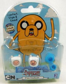 Adventure Time with Finn and Jake Finn Earbuds Headphones Gift Set New
