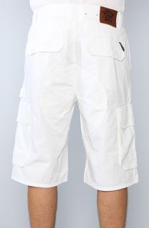 LRG The Planet Rock Classic Cargo Shorts in White