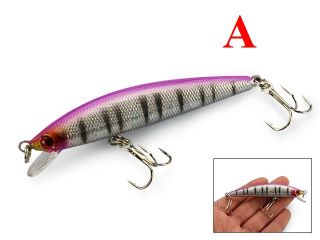 HS10104 A fishing lure Minnow 8_5cm 8_1g purple