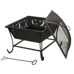 Deckmate Luna Wood Fireplace Outdoor Firepit Pit Patio Camp Camping