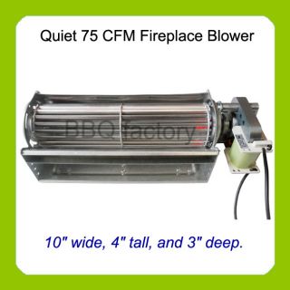  75 CFM Fireplace Blower Stove Fireplace Insert Squirrel Fan