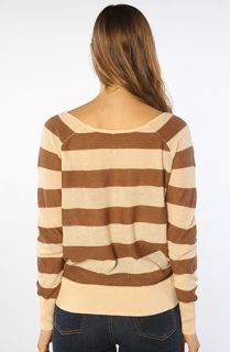 Free People The Rugby Lurex Pullover in Blush Combo