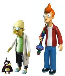 Futurama Encore Collection Fry & Farnsworth 6 Figure Set Of 2