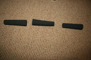 Black EVA Foam Fishing Rod Grip Set of 3 Poodle Grip Split Handle Bass