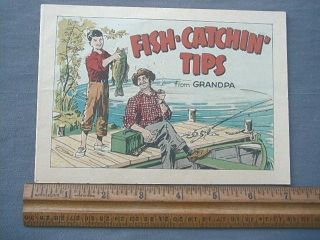CCBC Creek Chub Fish Catchin Tips from Grandpa booklet in color, this