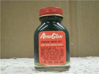 Pactra Aero Gloss Paint 1 FL oz Bottle Stinson Green 58 1 Must Stir