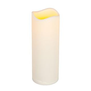 Everlasting Glow Indoor Outdoor Flameless Candle with Timer Bisque