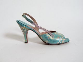  Dress Shoes Designer Peep Toe Slingback Heels Henri Flatow 8 N