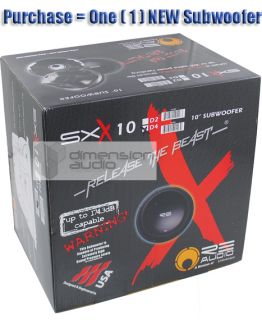 Re Audio® SXX10 10 1000W RMS SXX Series Woofer SX10 D4