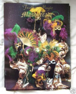 Feather Magic Instructional Booklet Masquerade Mardi Gras Masks Fans