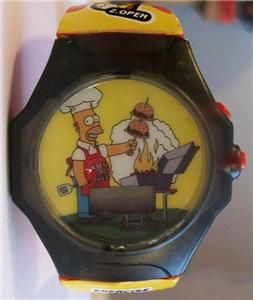 Homer Simpson Burger King Digital Burger Curl Watch