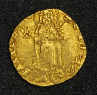 1416, Spain, Ferdinand of Aragon. Medieval Gold Florin Coin. Valencia