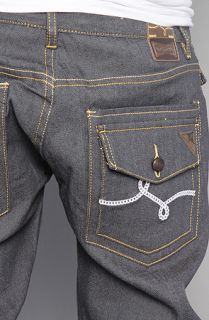 LRG The Kodiak True Straight Jeans in Raw Grey