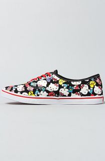 Vans Footwear The Hello Kitty Authentic Lo Pro Sneaker in Black and