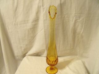 Vintage Reto Golden Brown Glass Vase Decor