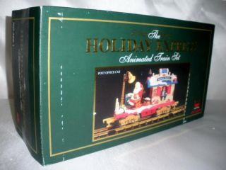  The Holiday Express Animated Train Set Post Office Car 380 1