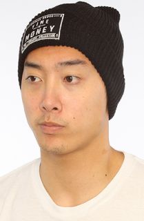 Barely Broke Intellects Time Is Money Ribbed Beanie