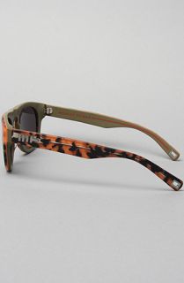 Mosley Tribes The Burke Sunglasses in Matte Tortoise Orange and Army
