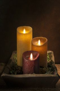 Flicker Flame Flameless Candles 3 Colors 3 Sizes Amazing Look with