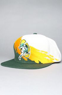 Mitchell & Ness The Green Bay Packers Paintbrush Snapback Hat in Green