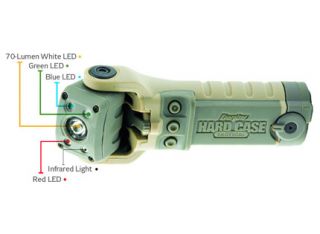 Energizer Hard Case Tactical Flashlight ~ 5 LED 14 Mode Military Light