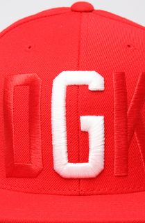 DGK The G Snapback Cap in Red Concrete