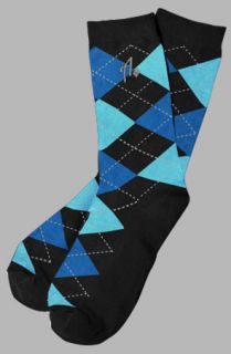 Argoz Socks FiDi Argyle Socks Black Blue Light Blue