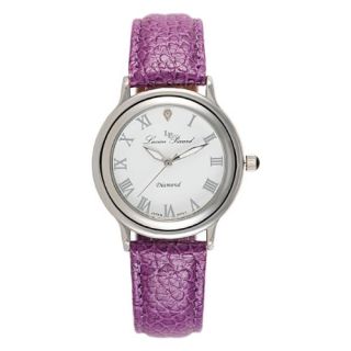 Lucien Piccard Womens Diamond Purple Leather Watch 280268PR