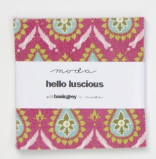 Moda Fabric Charm Pack Hello Luscious by BasicGrey 42 5 inch Squares