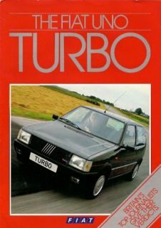 Fiat Uno Turbo IE 1985 87 UK Market Sales Brochure