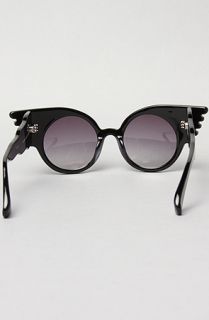 Jeremy Scott for Linda Farrow Sunglasses The Wings Sunglasses in Black