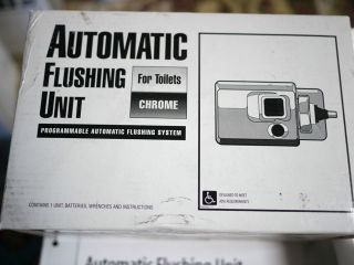 New Chrome TC Auto Flush Automatic Sensor Unit for Toilets