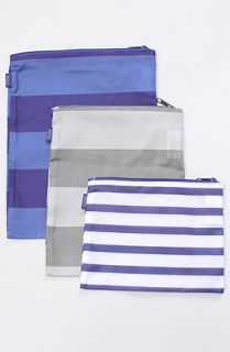 Baggu The Medium Zipper Bag Set in Stripes