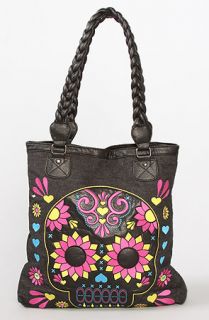 Loungefly The Denim Skull Tote Bag Concrete