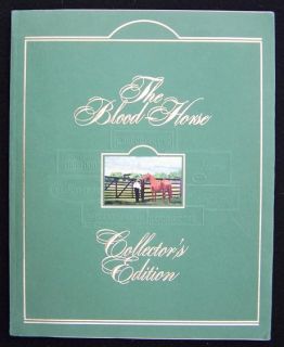 Secretariat in 1985 Limited Edition Blood Horse Collectors Edition